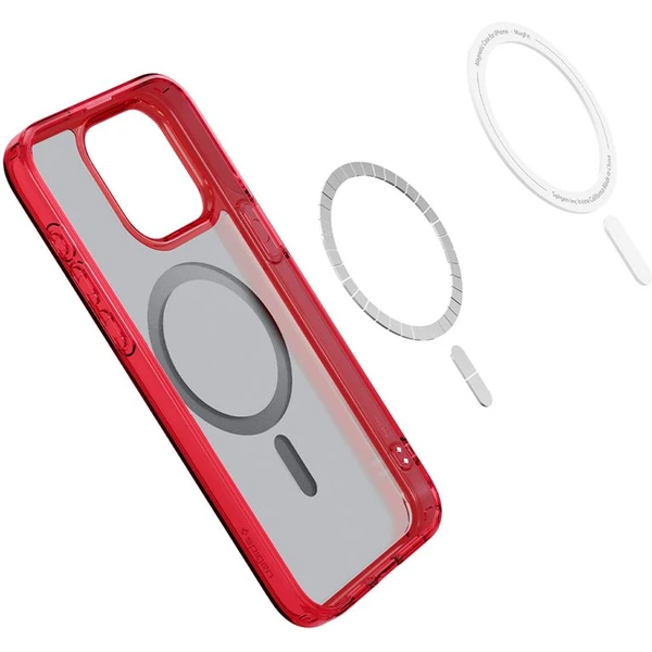 Spigen Ultra Hybrid MagFit kryt iPhone 15 Pro červený - Puzdra - Obrázok HIHA000601