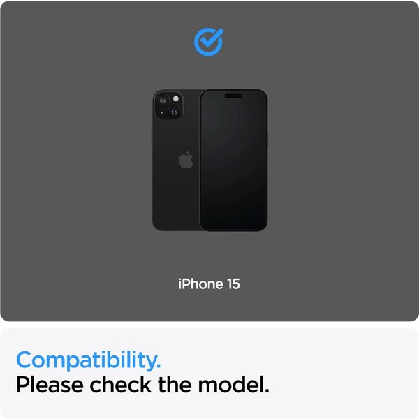 Spigen Glass tR AlignMaster 2 Pack tvrdené sklo iPhone 15 čierne - Ochranné fólie a sklo - Obrázok HIS8000601