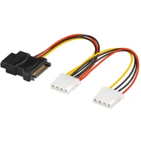 PremiumCord napájací Y kábel k HDD SATA na 3x 5,25" 0,2m - Káble a redukcie