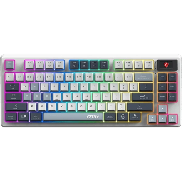 MSI FORGE GK600 TKL Sky bezdrôtová herná klávesnica CZ/SK - Klávesnice - Hlavný obrázok