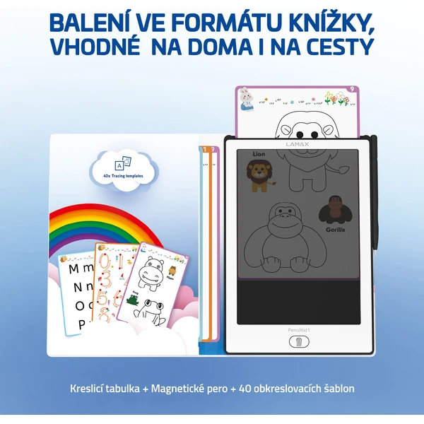 LAMAX PencilKid1 detská kresliaca tabuľka - Grafické tablety - Obrázok HJSL000K01