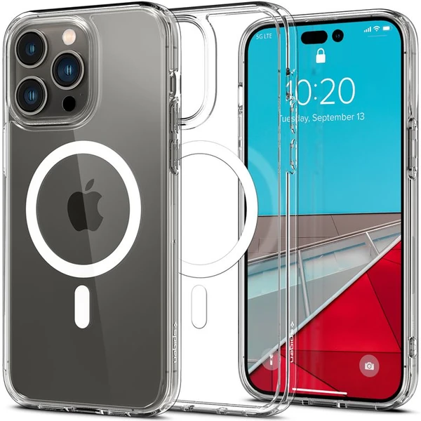 Spigen Ultra Hybrid Mag kryt iPhone 14 Pro Max biely - Puzdra - Hlavný obrázok