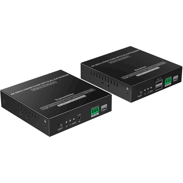 PremiumCord Optický HDMI KVM extender 4K @ 60Hz 4:4:4 až na 40km - Ostatné - Obrázok HKNF000K01