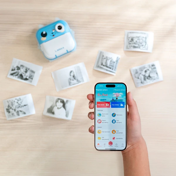 LAMAX InstaKid2 AI Plus detský fotoaparát modrý - Fotoaparáty - Obrázok HKSL000K01