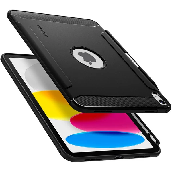 Spigen Rugged Armor zadný kryt iPad 10.9" (2022)/iPad 11" (2025) čierny - Puzdra - Obrázok HL75000J01