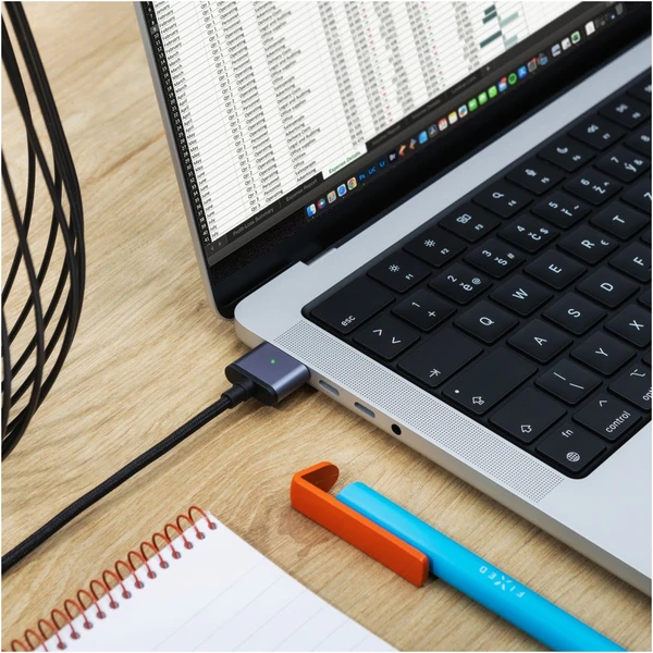 Opravený napájací kábel USB-C/MagSafe 3 140W 2m sivý - Káble a redukcie - Obrázok HLI1000O01