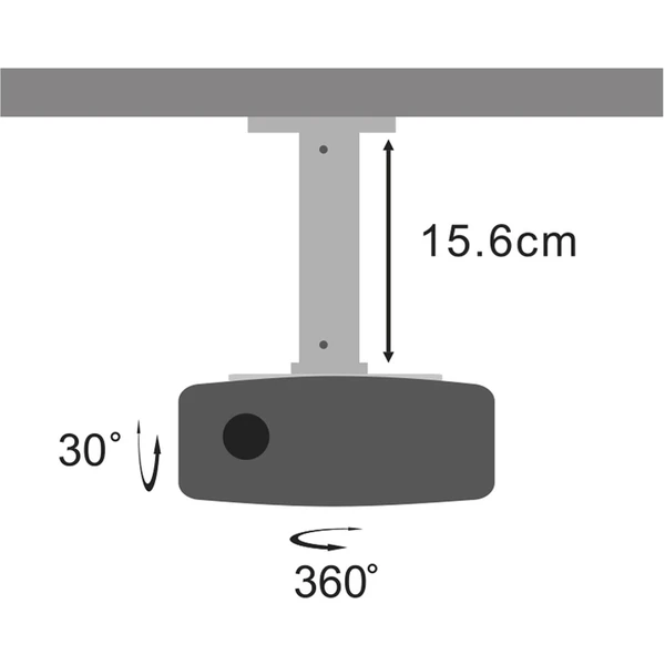 Stell SHO 1029 Stropný držiak projektora - Držiaky - Obrázok HNEE100501