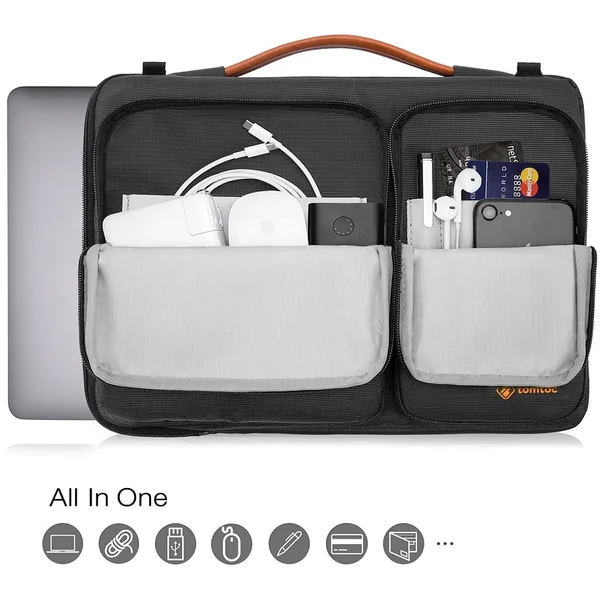 tomtoc Messenger 16" MacBook Pro 2019 čierna - Tašky - Obrázok HNKK200401