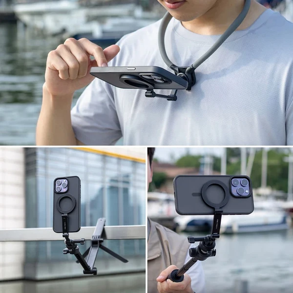 PGYTECH CapLock Magnetic Smartphone Neck Mount Max čierny - Držiaky - Obrázok HO8M000K01