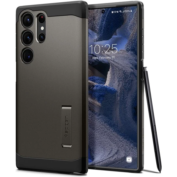 Spigen Tough Armor kryt Samsung Galaxy S23 Ultra čierny - Puzdra - Hlavný obrázok