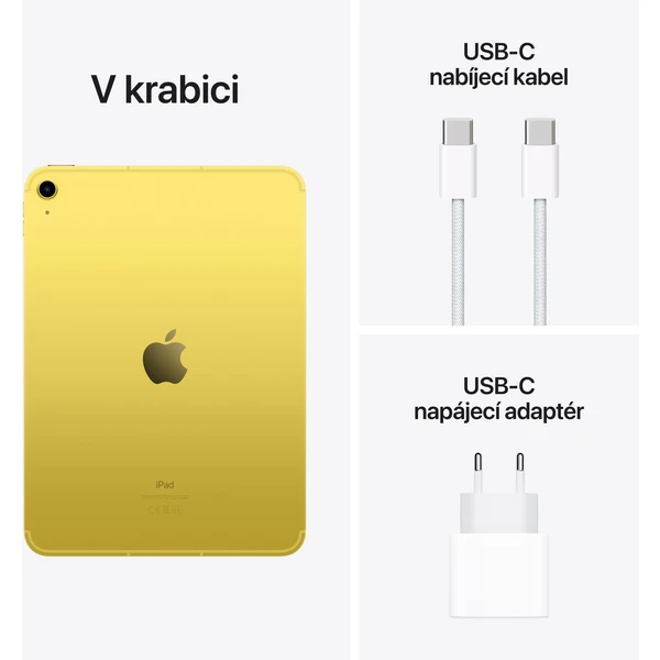 Apple iPad 10,9" 256GB Wi-Fi + Cellular žltý (Kategória A) - Tablety - Obrázok HQ0I300401