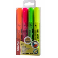 Kores HIGH LINER PLUS popisovače set 4 farieb - Popisovače