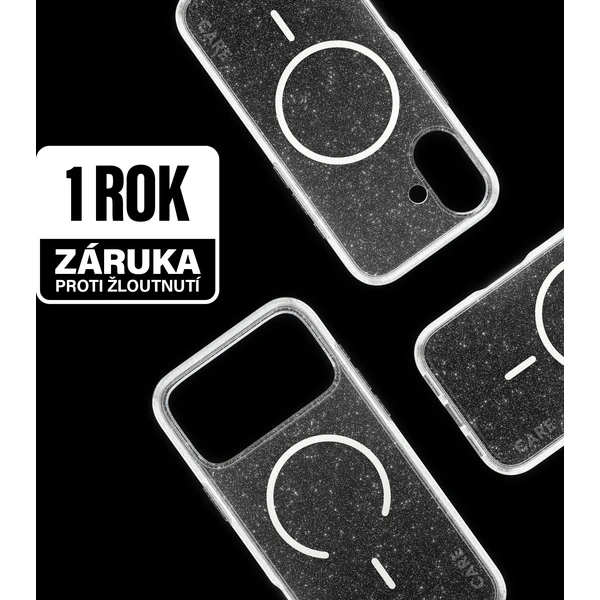 PanzerGlass® CARE Star Lit kryt s MagSafe Apple iPhone 17 trblietavý/biely - Puzdra - Obrázok HQDH000K01