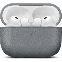 Woolnut Leather kožené puzdro pre AirPods Pro 3. generácia sivé - Puzdra