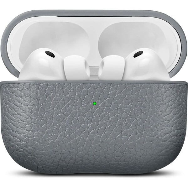 E-shop Woolnut Leather kožené puzdro pre AirPods Pro 3. generácia sivé