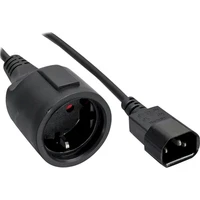 PremiumCord Predlžovací prívod 230V s EURO konektorom 1m čierny - Zásuvky