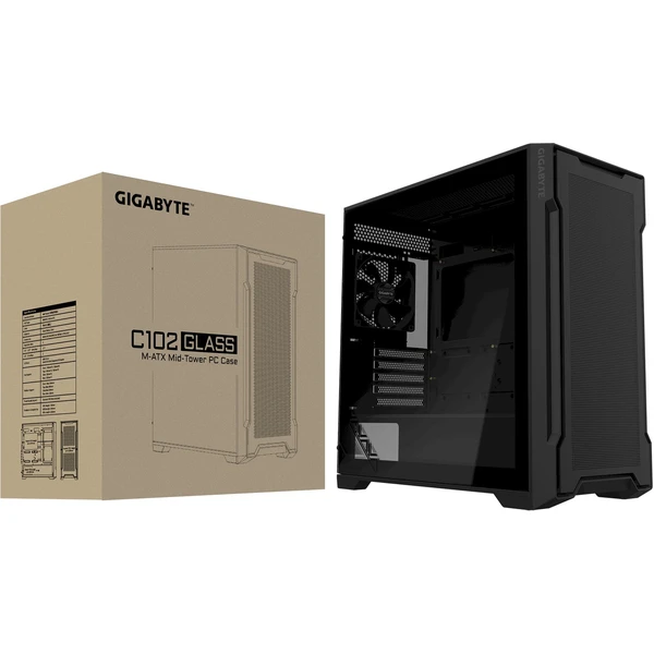 GIGABYTE C102 GLASS čierna - Počítačové skrine - Obrázok HS5H000K01