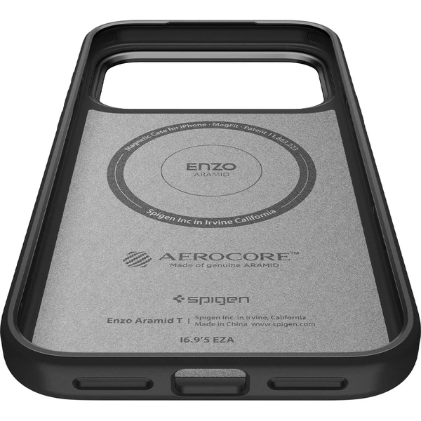 Spigen Enzo Aramid T kryt iPhone 17 Pro Max black - Puzdra - Obrázok HSJH000K01