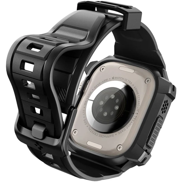 Spigen Rugged Armor Pro remienok s puzdrom Apple Watch Ultra 3/2/1 (49mm) čierny - Puzdra - Obrázok HTK0000N01