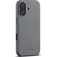 Woolnut MagSafe kožený kryt iPhone 17 sivý - Puzdra