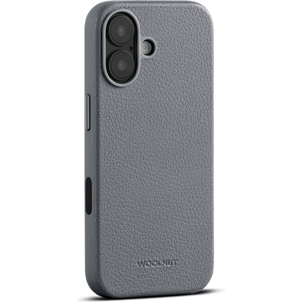 E-shop Woolnut MagSafe kožený kryt iPhone 17 sivý