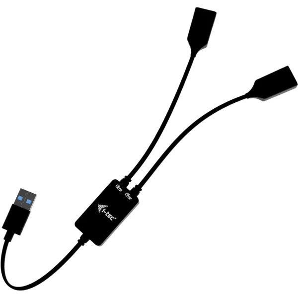 i-tec USB-A Hub 2v1 čierny - USB huby - Hlavný obrázok