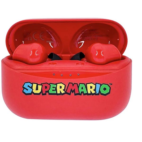 OTL bezdrôtové slúchadlá TWS s motívom Super Mario červená - Slúchadlá - Obrázok HYHB300401