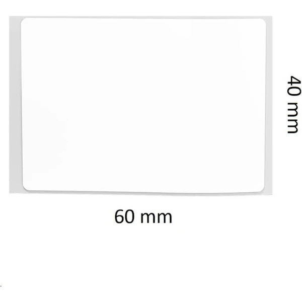 Niimbot štítky R 40x60mm 125ks pre B21, B3S, B1 biele - Pásky pre štítkovače - Obrázok HYR0000N01