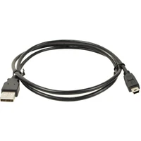 PremiumCord USB-A/MiniUSB-B kábel 5m čierny - Káble a redukcie