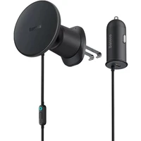 Baseus Magnetický držiak do ventilačnej mriežky s nabíjačkou USB-C 15W+25W čierny - Držiaky