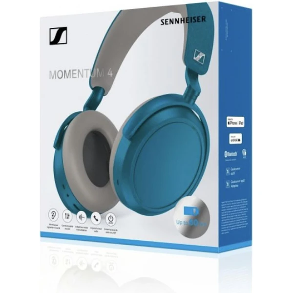 Sennheiser MOMENTUM 4 bezdrôtové slúchadlá zelenomodrá - Slúchadlá - Obrázok HZ7H000K01
