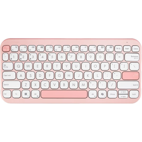 ASUS Marshmallow Keyboard KW100 bezdrôtová klávesnica (CZ/SK) ružová - Klávesnice - Hlavný obrázok