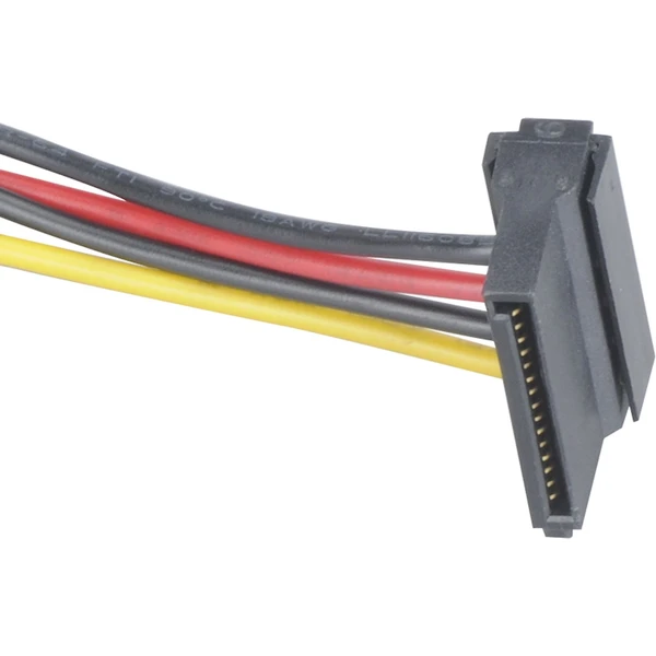 AKASA - 4-pin molex na 2x 15-pin Sata adaptér - Káble a redukcie - Obrázok I08J000K01