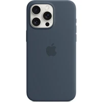 Apple silikónový kryt s MagSafe na iPhone 15 Pro Max búrkovo modrý - Puzdra