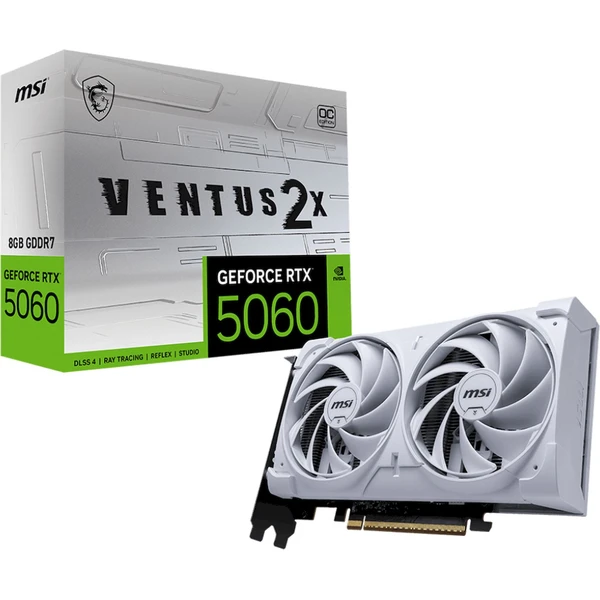 MSI NVIDIA GeForce RTX 5060 8G VENTUS 2X OC WHITE - Grafické karty - Obrázok I14F000O01