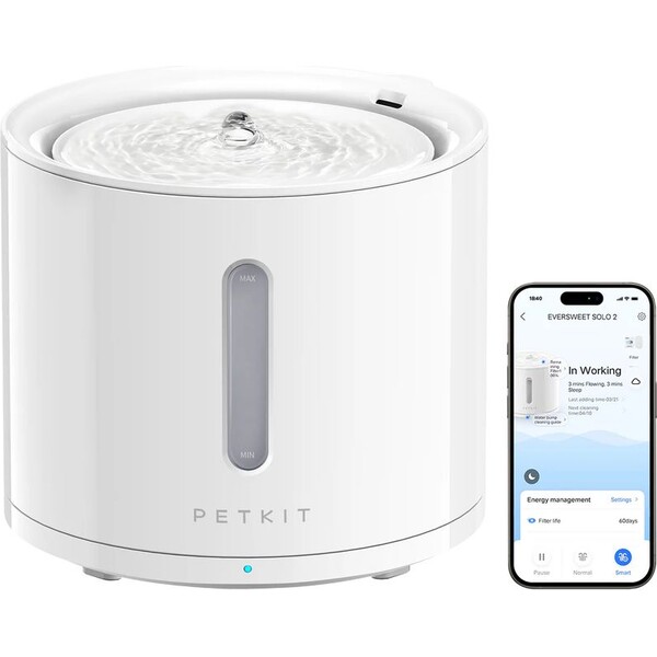 E-shop PetKit EverSweet Solo 2 inteligentné náustok/fontána pre domácich miláčikov biela