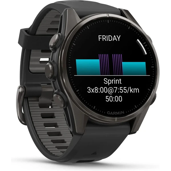 Garmin fenix 8 AMOLED Sapphire 47 mm tmavo šedé - Inteligentné hodinky - Obrázok I1LG000J01