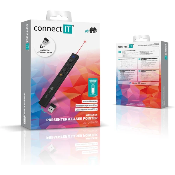 CONNECT IT laserové ukazovátko (AAA batéria) čierne - Ovládače - Obrázok I1N0000P01