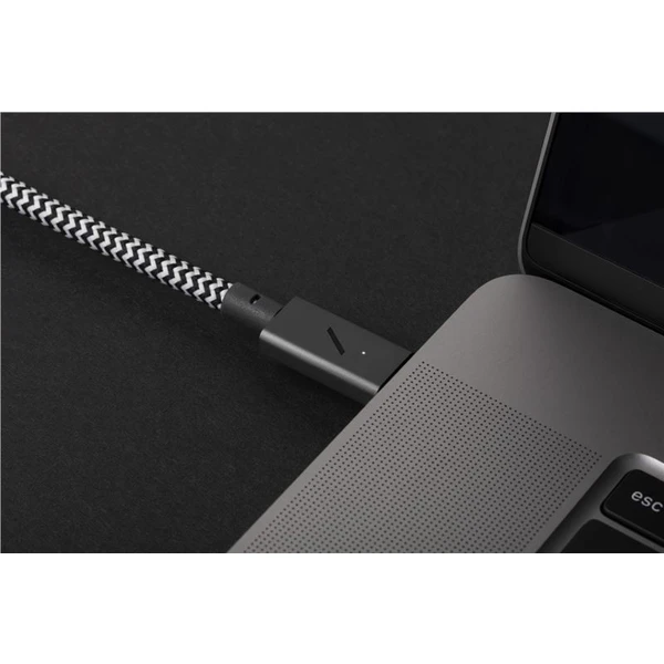 Native Union Belt Cable Pro USB-C 240W nabíjací kábel, 2,4m, čierny/biely - Káble - Obrázok I1Y1000701