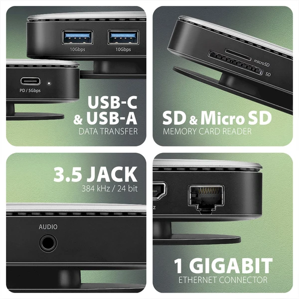AXAGON HMC-UFO 9v1 USB-C húb - Dokovacie stanice - Obrázok I25D000N01