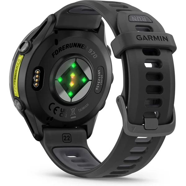 Garmin Forerunner 970 čierna/sivá titánová luneta s čiernym polopriehľadným remienkom - Inteligentné hodinky - Obrázok I2AH000L01