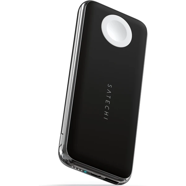 Satechi Quatro bezdrôtová powerbanka 10 000 mAh vesmírne šedá  - Powerbanky - Obrázok I2BT000501