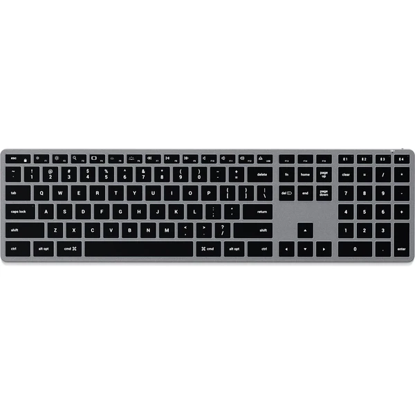 Satechi Slim X3 Bluetooth bezdrôtová podsvietená klávesnica CZ vesmírne šedá - Klávesnice - Obrázok I2D5000K01