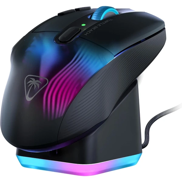Turtle Beach KONE XP Air bezdrôtová herná myš čierna + RGB nabíjacia stanica Rapid (Bundle) - Myši - Hlavný obrázok