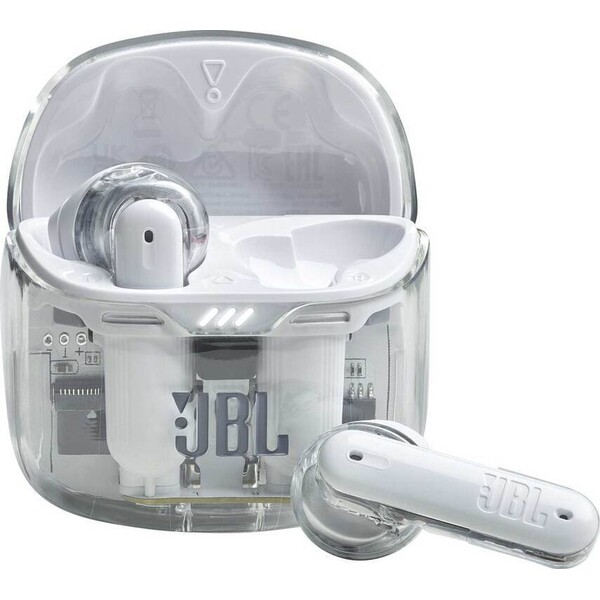 E-shop JBL Tune Flex 2 bezdrôtové slúchadlá priehľadná biela