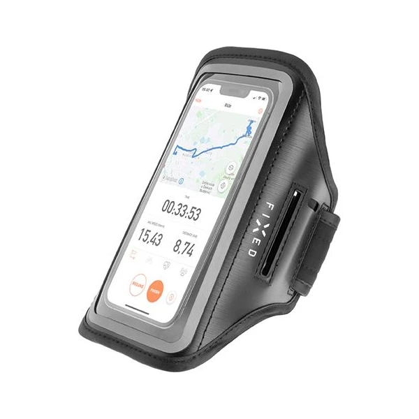 FIXED Armband športové puzdro na ruku pre smartfóny až 6.7" čierne - Puzdra - Obrázok I36E300401