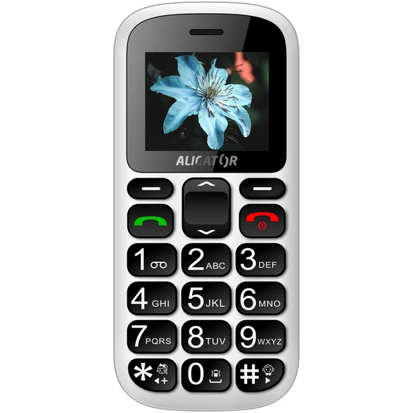 ALIGATOR A321 Senior biely + stolná nabíjačka - Mobilné telefóny - Obrázok I3PR000501