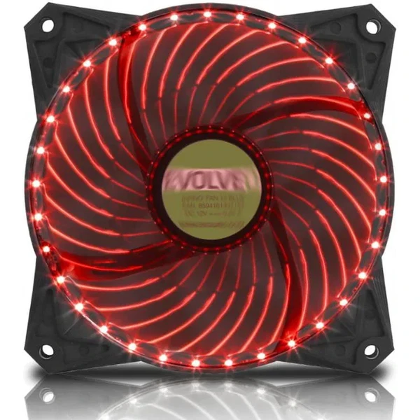 EVOLVEO 12L2RD ventilátor 120mm červený - Ventilátory pre PC - Hlavný obrázok