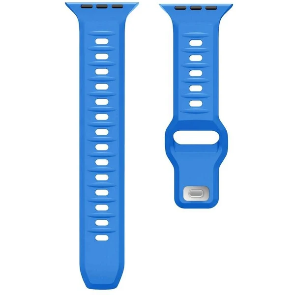 CubeNest Premium Silicon Band remienok Apple Watch 42-49 mm modrý - Remienky - Obrázok I3UD000O01