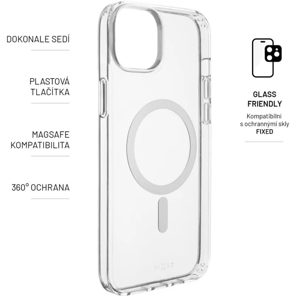 FIXED MagPure kryt s Magsafe Apple iPhone 15 Plus číry - Puzdra - Obrázok I435000L01